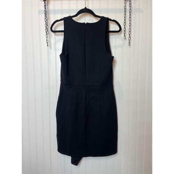 NBD x Revolve Black Dries Asymmetrical Body-Con Mini Dress Sleeveless V-Neck M - Picture 3 of 8